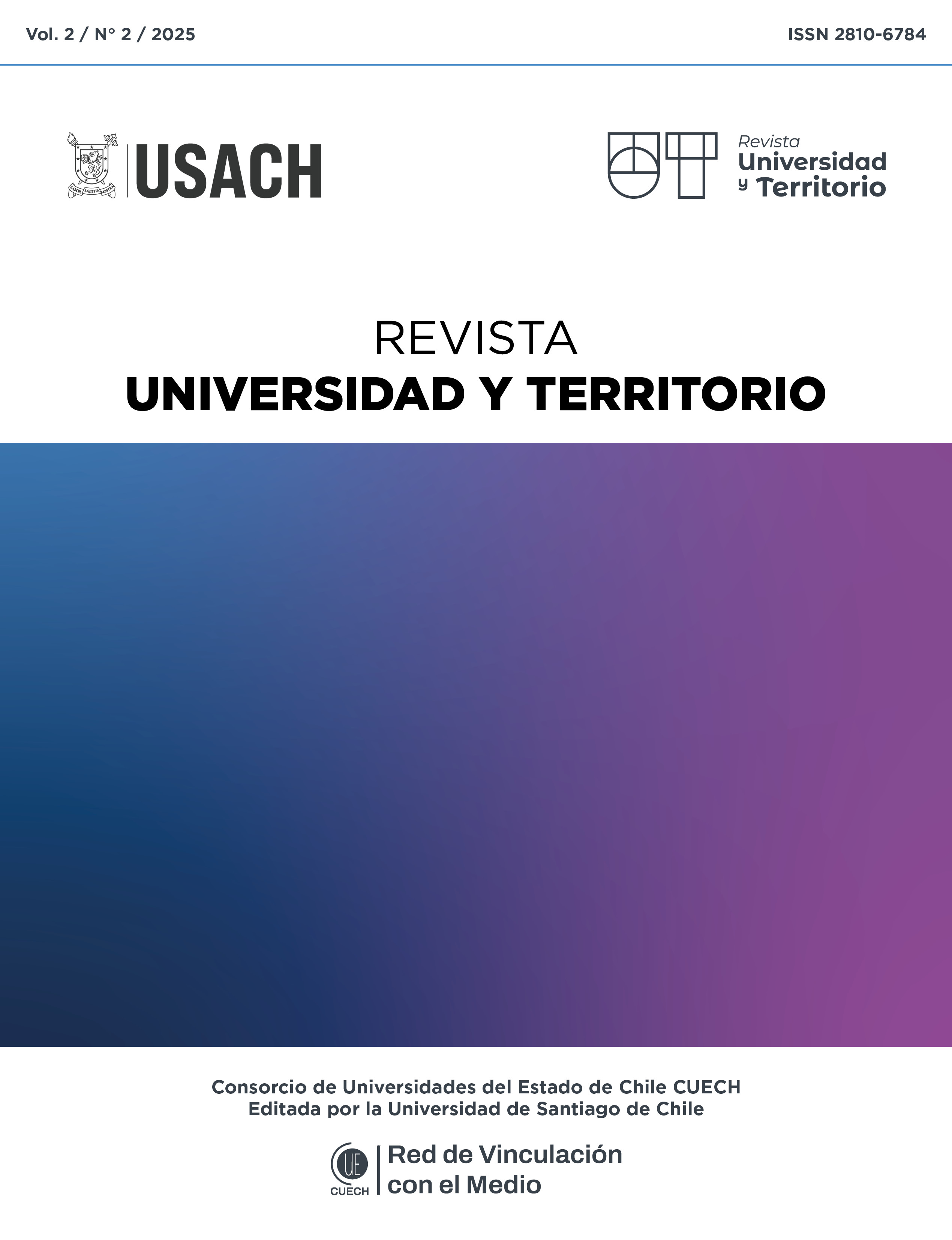 					Ver Vol. 2 Núm. 2 (2025): Revista Universidad y Territorio
				