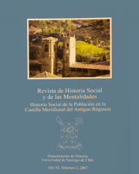 					Ver Vol. 11 Núm. 2 (2007): Historia social de la población en la Castilla meridional del antiguo régimen
				