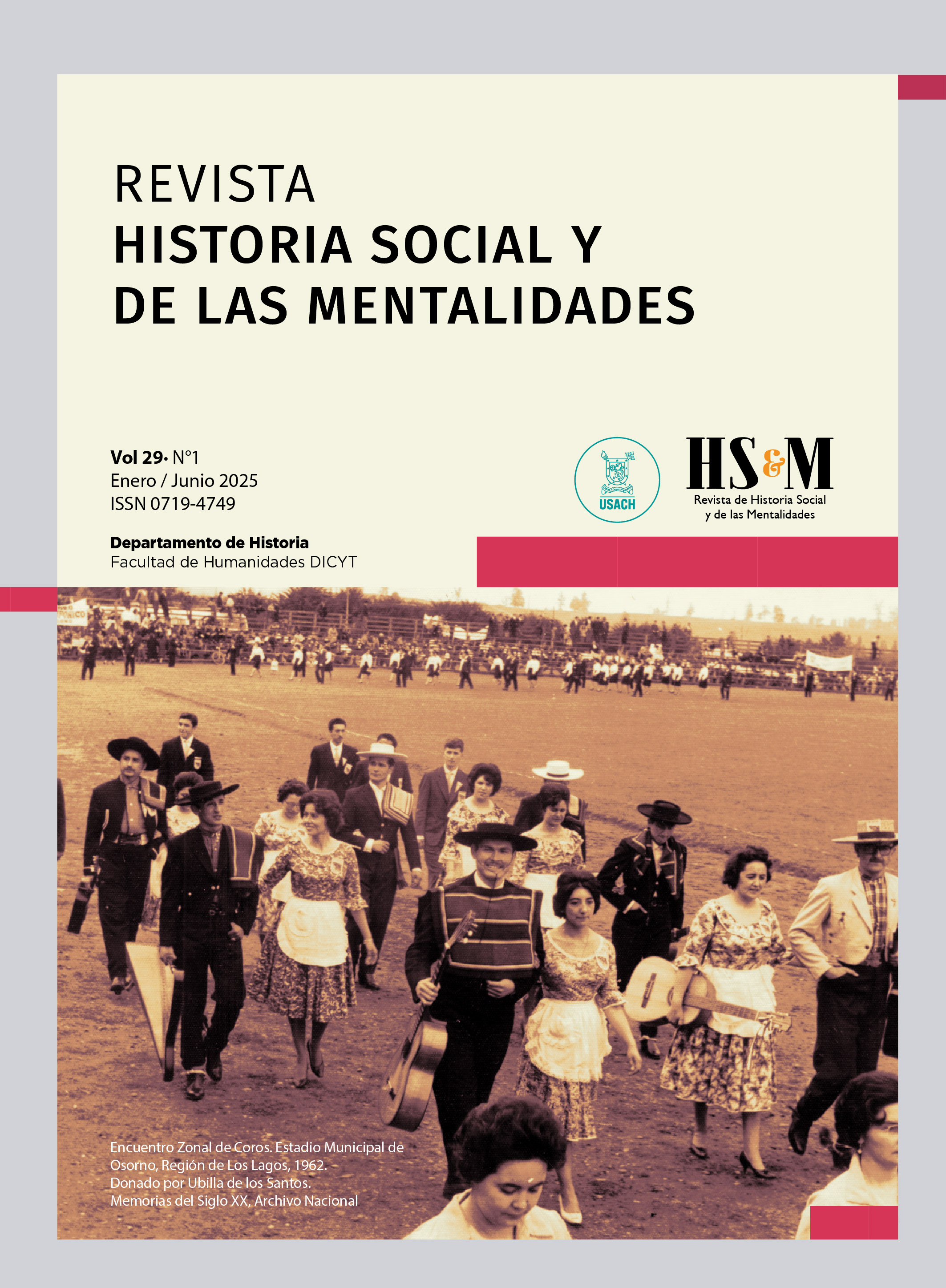 Imagen: Encuentro Zonal de Coros. Estadio Municipal de Osorno, Región de Los Lagos, 1962. Donado por Ubilla de los Santos. Memorias del Siglo XX, Archivo Nacional.
